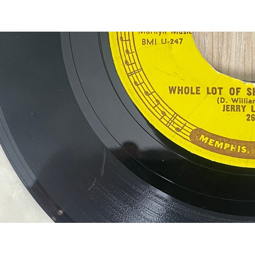 486 - Jerry Lee Lewis - 'Whole Lot of Shakin' Going On' Sun Single. Sun 267. VG Condition. 45RPM Vinyl 7