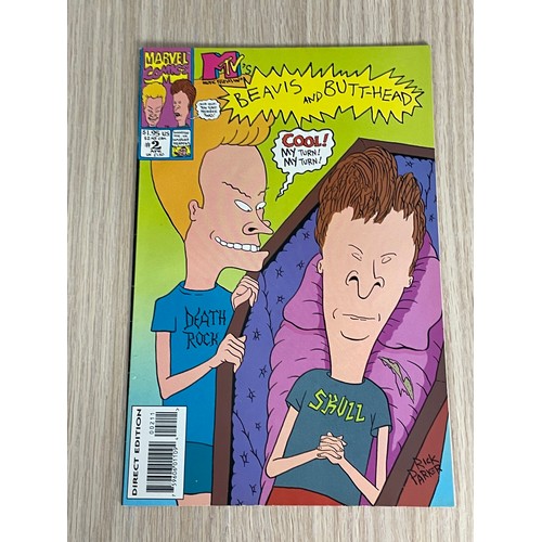 313 - Beavis & Butt-Head #1 & #2. First App of Beavis and Butthead in comics. Marvel/MTV Comics 1994. FN C... 