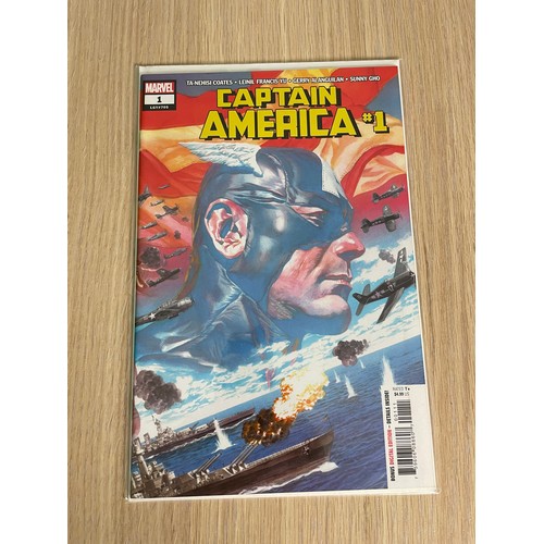 317 - Captain America #1 (Ross cover). Marvel Comics. NM/NEW Condition. Bagged & Boarded.