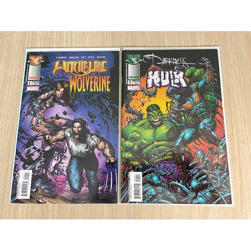 319 - Witchblade/Wolverine #1 & Hulk/Darkness #1. Marvel Comics. 2 Comics Both NM Condition, Both Bagged &... 