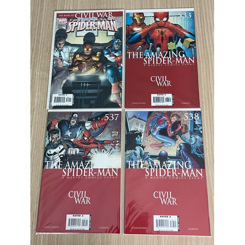 447 - THE AMAZING SPIDER-MAN BUNDLE - #519, 522, 523, 524, 526, 527, 528, 530, 531, 533, 537, 538. 12 Comi... 