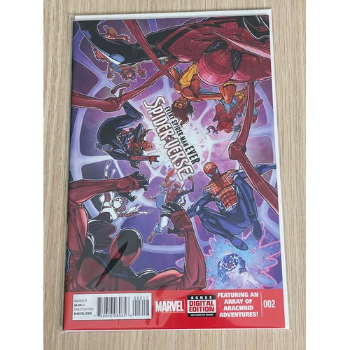 449 - Every Spider-man ever Spider-verse #2. First cover appearance of Spider-punk. Marvel Comics 2015. NM... 