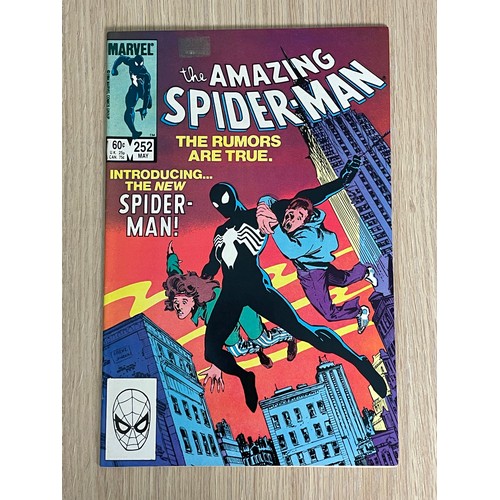 454 - THE AMAZING SPIDER-MAN #252 1st Appearance of Spider-mans Black costume. Marvel Comics 1984. VG Cond... 