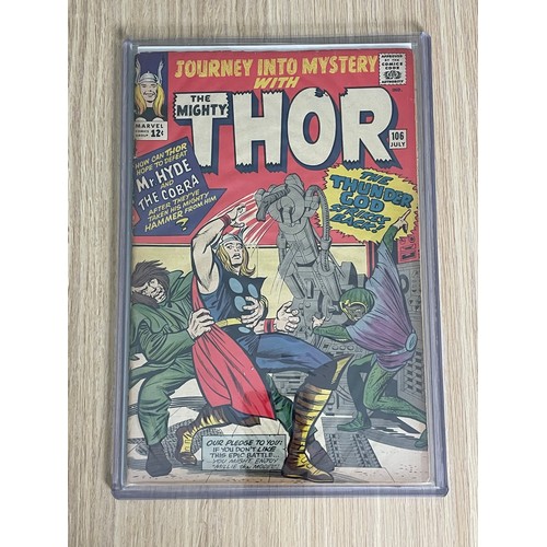 456 - Journey into Mystery with The Mighty Thor #106. Marvel Comics. Marvel comics 1964. Good Condition - ... 