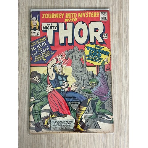 456 - Journey into Mystery with The Mighty Thor #106. Marvel Comics. Marvel comics 1964. Good Condition - ... 