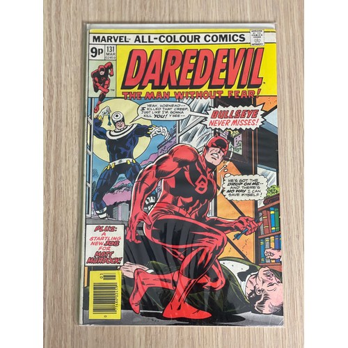 457 - DAREDEVIL #131 - 1st Appearance of Bullseye. Key Bronze Age Comic. Marvel Comics 1976. FN Condition.