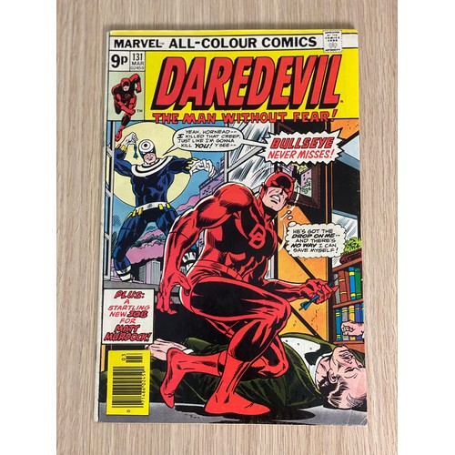 457 - DAREDEVIL #131 - 1st Appearance of Bullseye. Key Bronze Age Comic. Marvel Comics 1976. FN Condition.