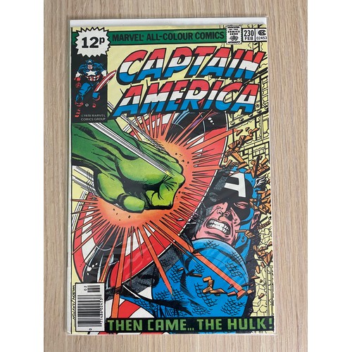 463 - Captain America #230. Iconic cover art. VFN Condition. Marvel Comics 1979. Bagged & Boarded.