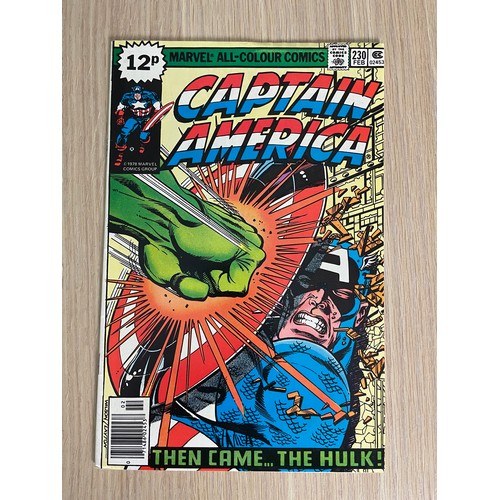 463 - Captain America #230. Iconic cover art. VFN Condition. Marvel Comics 1979. Bagged & Boarded.