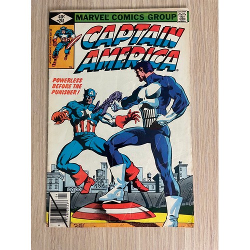 464 - Captain America #241. First battle of the Punisher vs Captain America. VG/FN Condition. Bagged & Boa... 