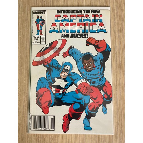 468 - Captain America #334. Lemar Hoskins becomes Bucky, sidekick to John Walker, Captain America. Marvel ... 