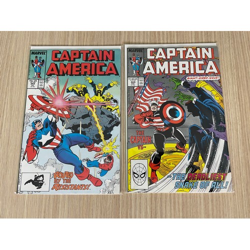 470 - Captain America #341 - 350. 
10 comic run which includes First Appearances of Lemar Hoskins as Battl... 