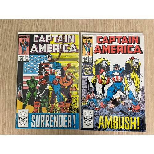 470 - Captain America #341 - 350. 
10 comic run which includes First Appearances of Lemar Hoskins as Battl... 