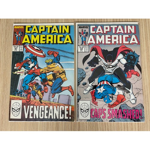 470 - Captain America #341 - 350. 
10 comic run which includes First Appearances of Lemar Hoskins as Battl... 