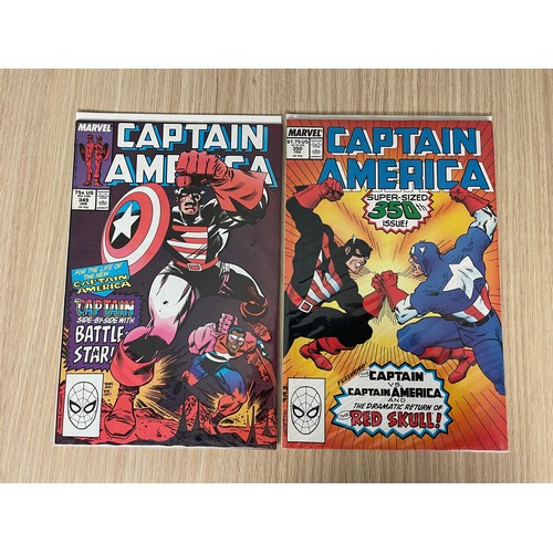 470 - Captain America #341 - 350. 
10 comic run which includes First Appearances of Lemar Hoskins as Battl... 