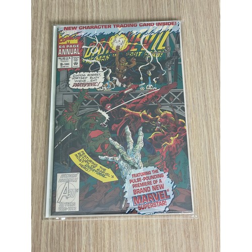 444 - Daredevil Annual #9  in sealed polybag with trading card. Marvel Comics 1993. NM Condition. Bagged &... 