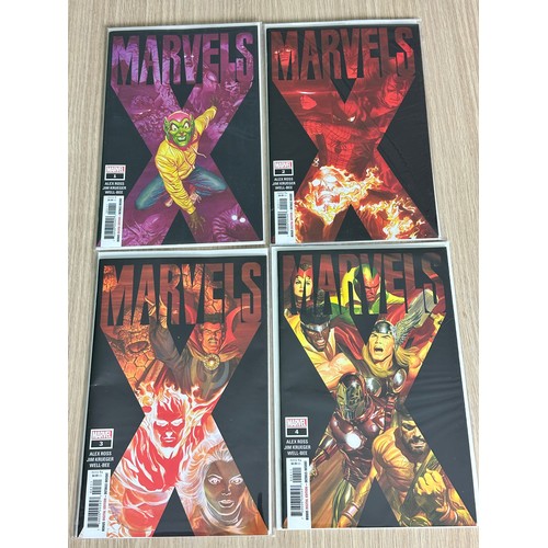 444A - Marvels X 1 - 4. Alex Ross Marvel Comics 2020. 1st Prints. All NM condition except #3 which is FN. A... 