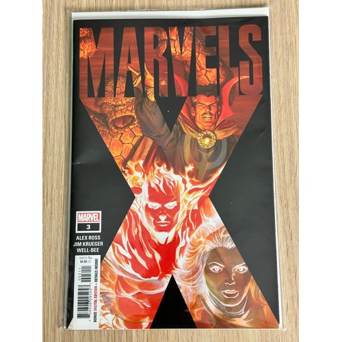 444A - Marvels X 1 - 4. Alex Ross Marvel Comics 2020. 1st Prints. All NM condition except #3 which is FN. A... 