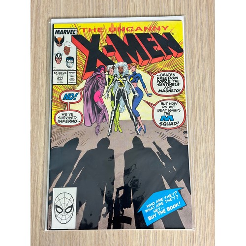 444C - Uncanny X-Men #244 First App of Jubilee. Marvel Comics 1989. VFN Condition. Bagged & Boarded.