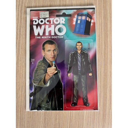 444E - DOCTOR WHO - The Ninth Doctor #1 Action Figure Variant Comic. NM Condition. Bagged & Boarded