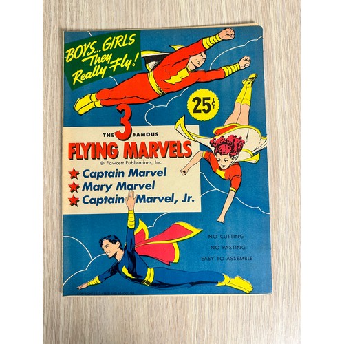 444J - The 3 Famous Flying Marvels Vintage Punch-Outs Set - 1945.  VFN Condition for age, intact and unused... 