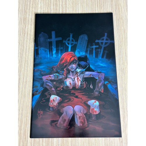 444G - Vampirella/Red Sonja #1 Mirka Andolfo 1:500 Variant. NM Condition. Dynamite Comics. Bagged & Boarded... 