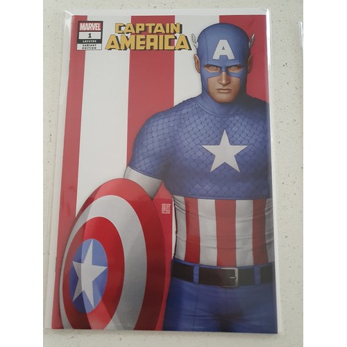 54 - 8 X Captain America   Volume 9  #1 Variants  2018 – Midtown Comics Retailer Exclusive  7 Virgin Vari... 