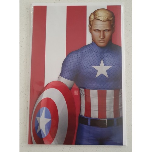 54 - 8 X Captain America   Volume 9  #1 Variants  2018 – Midtown Comics Retailer Exclusive  7 Virgin Vari... 