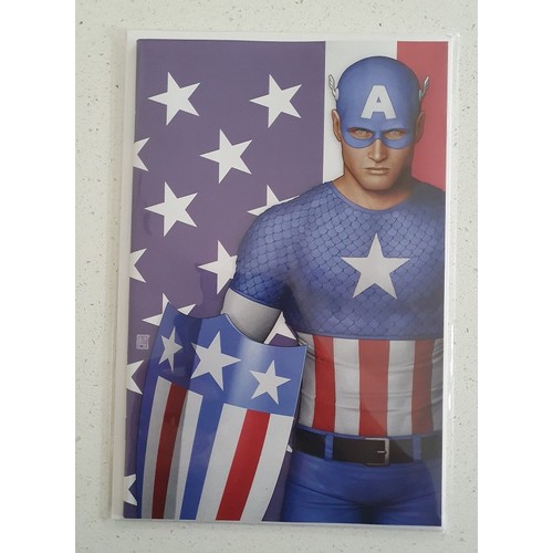 54 - 8 X Captain America   Volume 9  #1 Variants  2018 – Midtown Comics Retailer Exclusive  7 Virgin Vari... 