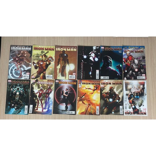 67 - The Invincible Iron Man - Marvel Comics 2008 issues #1 - 3 #25 - 31, #33 & #500. 12 comics in total.... 