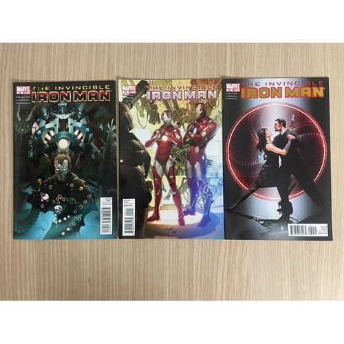 67 - The Invincible Iron Man - Marvel Comics 2008 issues #1 - 3 #25 - 31, #33 & #500. 12 comics in total.... 