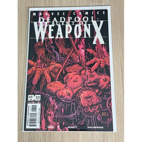 82 - Deadpool Agent of Weapon X #1 (Barry Windsor-Smith X-Men #205 homage). Marvel comics