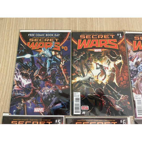 87 - Secret Wars #0-9. Marvel Comics. Complete run 2015. NM Condition. All Bagged & Boarded.