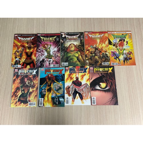 91 - PHOENIX ENDSONG #1,2,4 &5 & PHOENIX RESURRECTION #1 - 5 (#1 features Lenticular cover). Marvel Comic... 