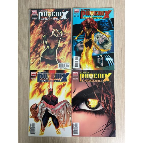 91 - PHOENIX ENDSONG #1,2,4 &5 & PHOENIX RESURRECTION #1 - 5 (#1 features Lenticular cover). Marvel Comic... 