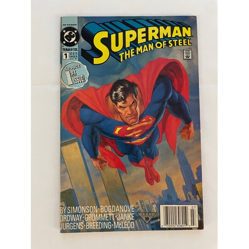 93 - Superman -The Man of Steel #1 Painted Cover July 1991, DC Comics VFN Condition. Bagged & Boarded