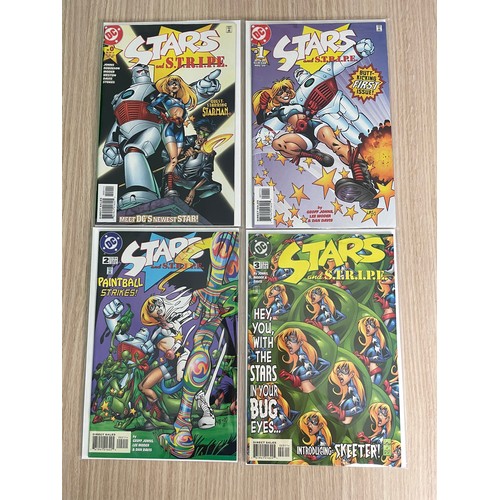 95 - STARS AND S.T.R.I.P.E Complete set #0 - 14 (incl first appearances of the Star-Spangled Kid and Cind... 