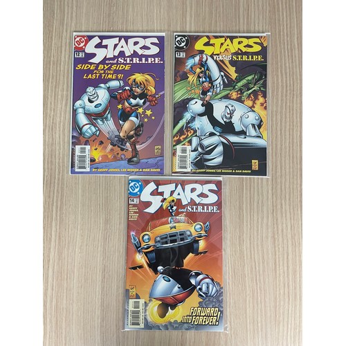 95 - STARS AND S.T.R.I.P.E Complete set #0 - 14 (incl first appearances of the Star-Spangled Kid and Cind... 