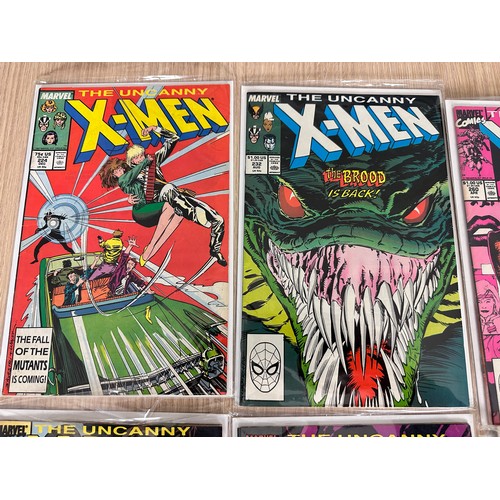 100 - UNCANNY X-MEN Bundle #224,232,260, 261, 262,263,265,269, 273, 276, 281. Marvel Comics 1987 Onwards. ... 