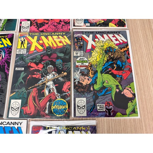 100 - UNCANNY X-MEN Bundle #224,232,260, 261, 262,263,265,269, 273, 276, 281. Marvel Comics 1987 Onwards. ... 