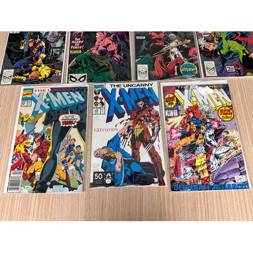 100 - UNCANNY X-MEN Bundle #224,232,260, 261, 262,263,265,269, 273, 276, 281. Marvel Comics 1987 Onwards. ... 