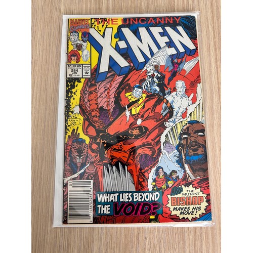 101 - UNCANNY X-MEN  - 2 x #284. 2nd Appearance of Bishop. Marvel Comics 1992. 1 x VG condition & 1 x VFN ... 