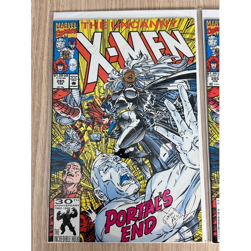 102 - UNCANNY X-MEN 3 x #285. 1st App of Mikhail Rasputin the brother of Colossus & Magic. Marvel Comics 1... 