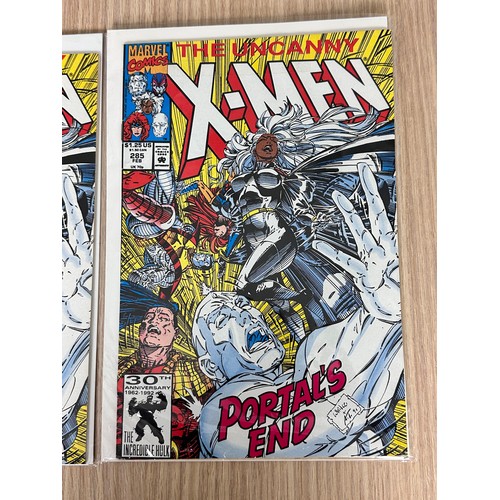 102 - UNCANNY X-MEN 3 x #285. 1st App of Mikhail Rasputin the brother of Colossus & Magic. Marvel Comics 1... 