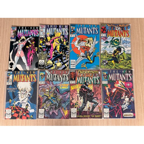 108 - NEW MUTANTS Bundle. Marvel Comics. 1986 Onwards. 
8 comics in total, Featuring: #39,43,58,60,68,69,7... 