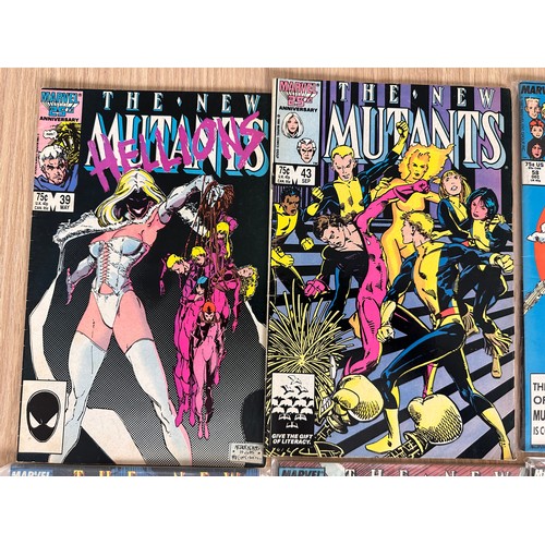 108 - NEW MUTANTS Bundle. Marvel Comics. 1986 Onwards. 
8 comics in total, Featuring: #39,43,58,60,68,69,7... 