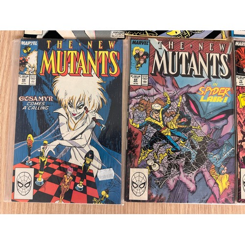 108 - NEW MUTANTS Bundle. Marvel Comics. 1986 Onwards. 
8 comics in total, Featuring: #39,43,58,60,68,69,7... 