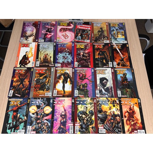 112 - ULTIMATE X-MEN Job Lot Bundle. 
Marvel Comics (2002 Onwards) 24 Comics in Total. 
VG+/FN Condition.