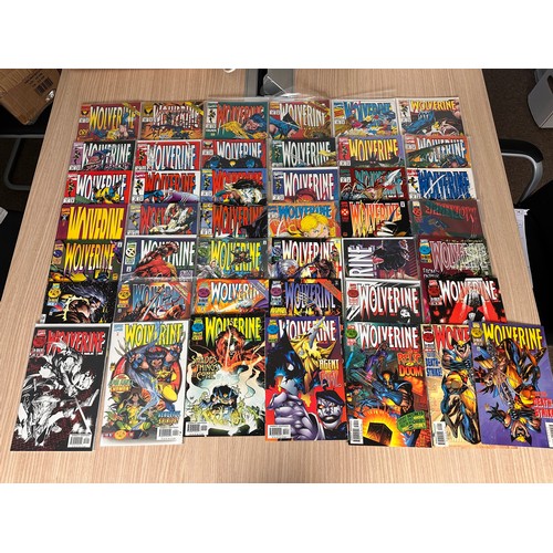 113 - WOLVERINE VOL.1 Large Job lot/Bundle. 43 Comics in total. From #51 onwards (not concurrent) Marvel C... 