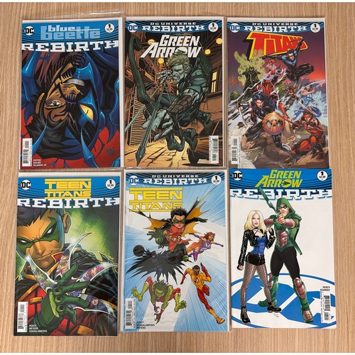 19 - DC COMICS REBIRTH COLLECTION #1's Job lot. 18 x #1 Comics from 2016. Featuring: Suicide Squad, Cybor... 